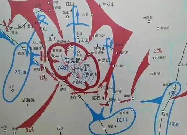 其实张灵甫上山同时，也打通了回家路，但...刚开始，他只带了师部与58旅上了
