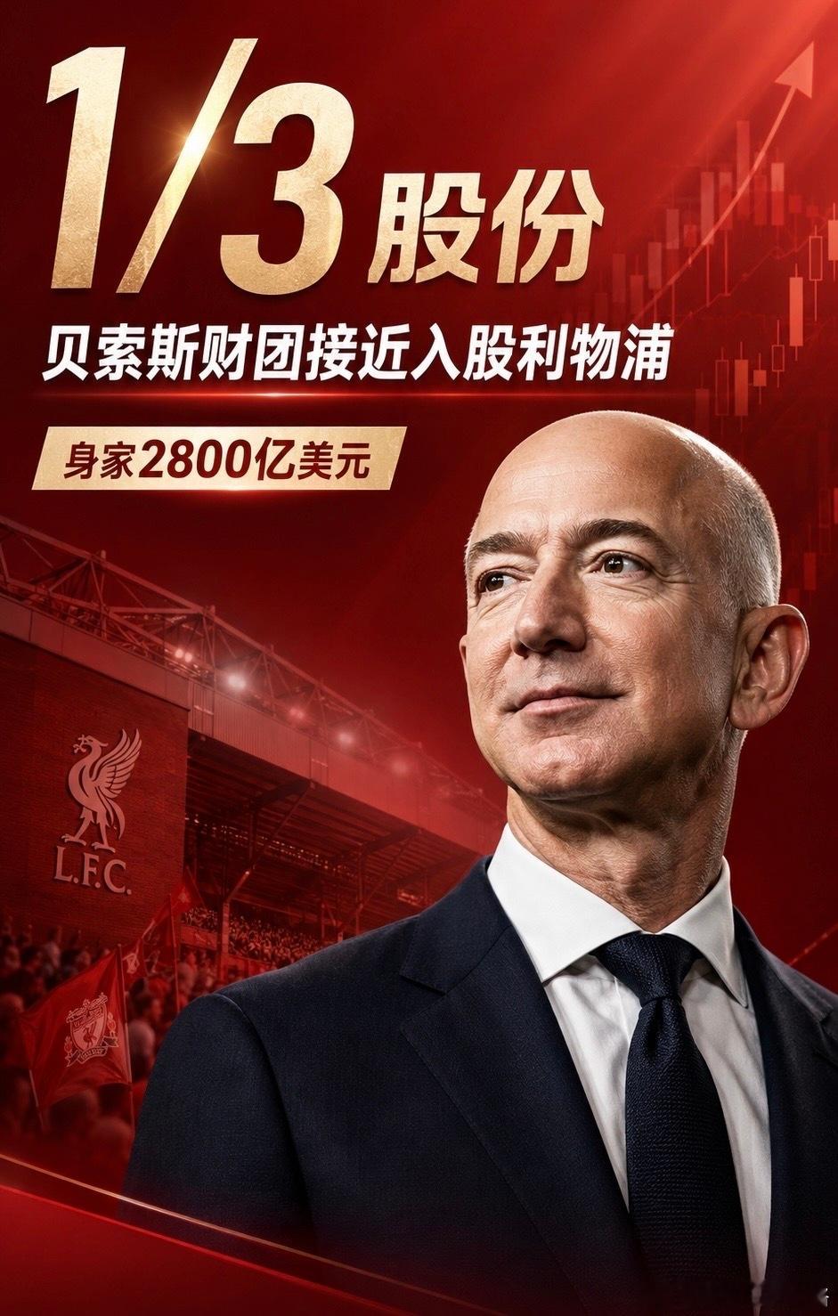 英超老板财富榜纽卡斯尔利物浦贝索斯芬威💰英超老板财富榜：纽卡1.2万亿居首！贝