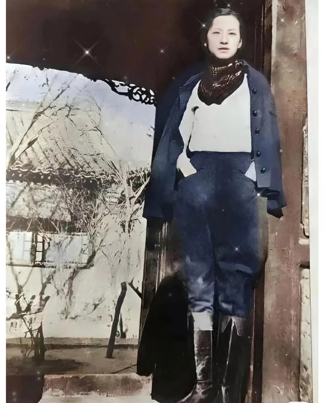 下图是林徽因的一张照片，终于明白为什么那么多男人痴迷她了！照片中，林徽因留着时尚