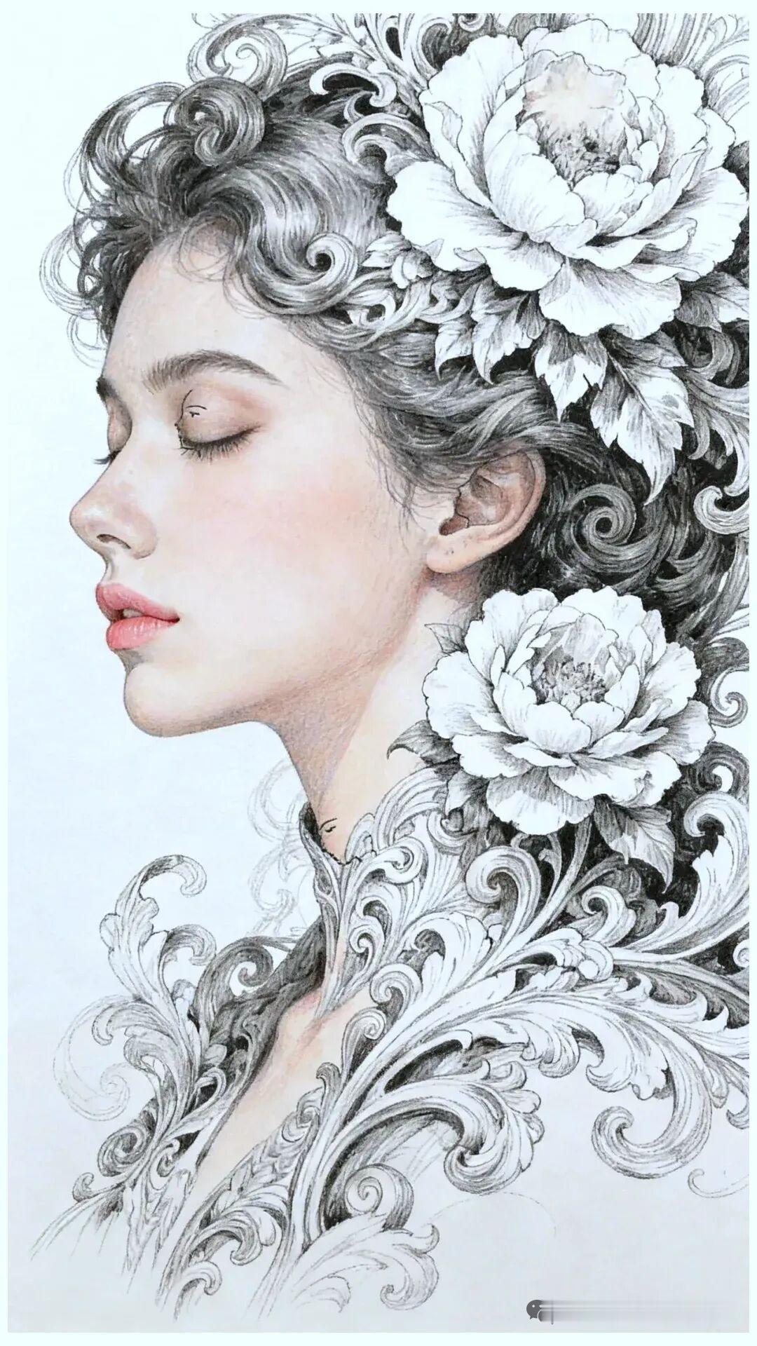 看图识脸？美女养眼，仔细看看美女图片上藏着3张人脸，你能找到吗，快来试试你的运