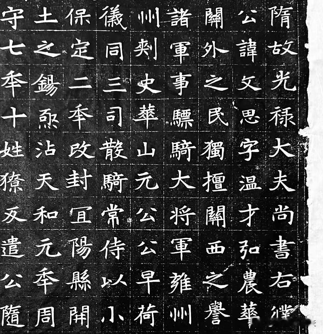 一方隋代墓志楷书，骨力内敛，韵味十足。笔画端庄饱满，起收沉稳，既有北碑雄健的风骨