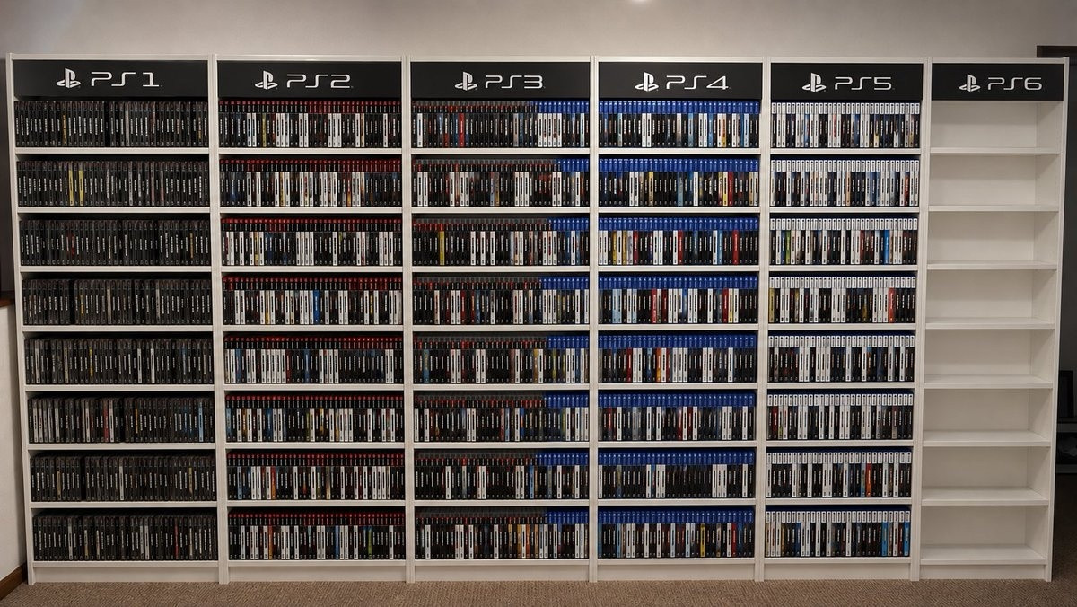 PS1-PS6游戏收藏柜belike……（X：fabiangib）索尼宣布取消实