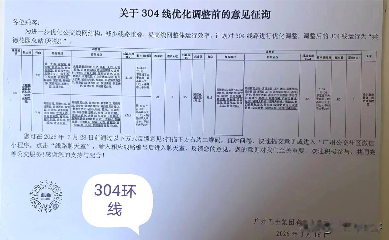 一周之内，广州又有三条公交线路调整方案公征求市民意见，有没有你经常坐的？广州