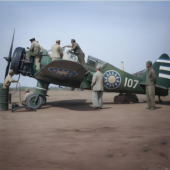 20世纪40年代，中国抗日战争进入相持阶段，战场上空除了激烈的空战交锋，还出现过