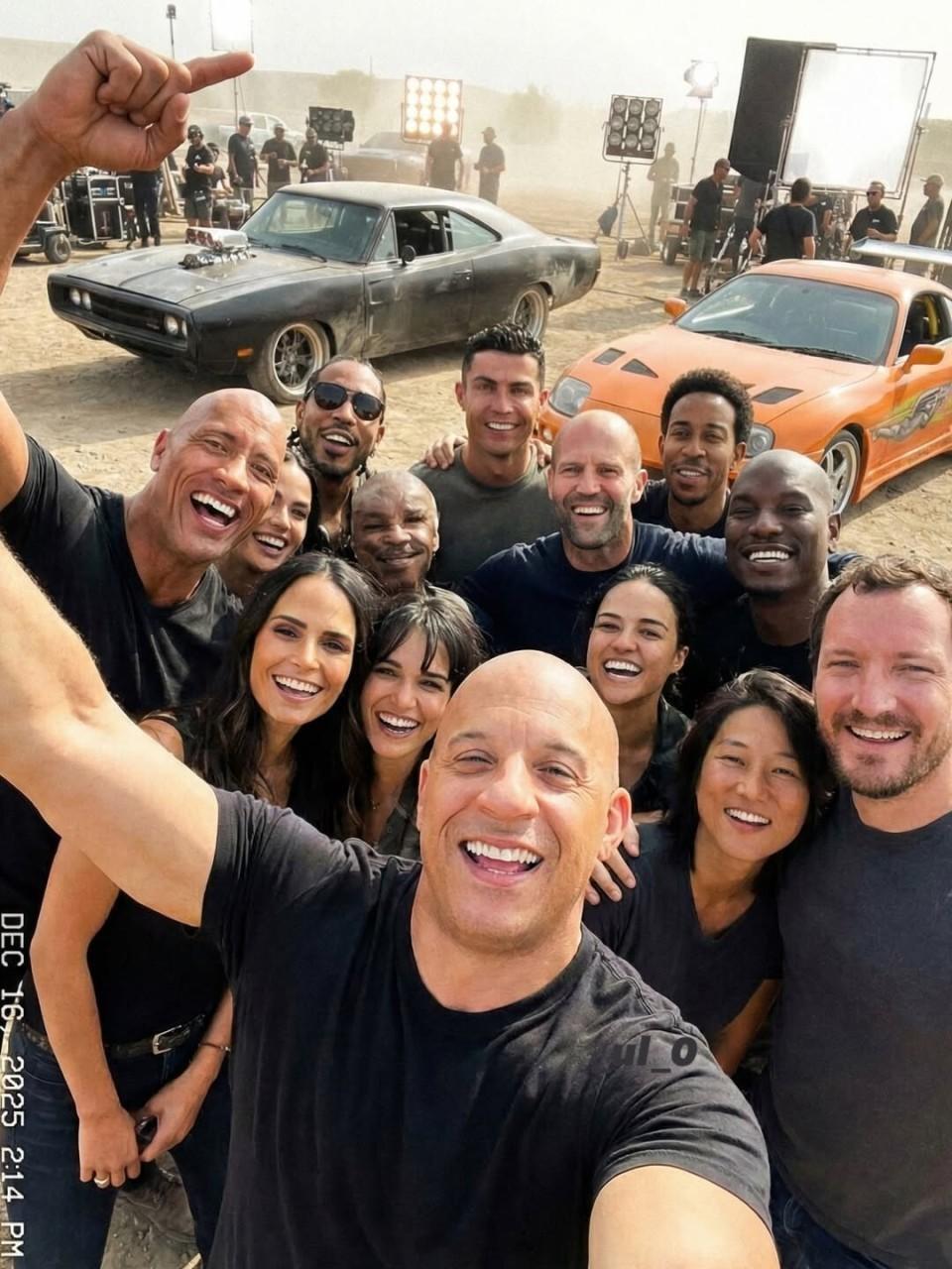 C罗参演《速度与激情11》范·迪塞尔在社交媒体上确认，团队为C罗“量身打造了一个