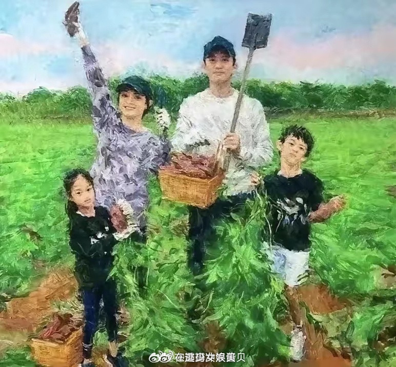 这是孙俪画的油画画的真好看，真像，太有才华了
