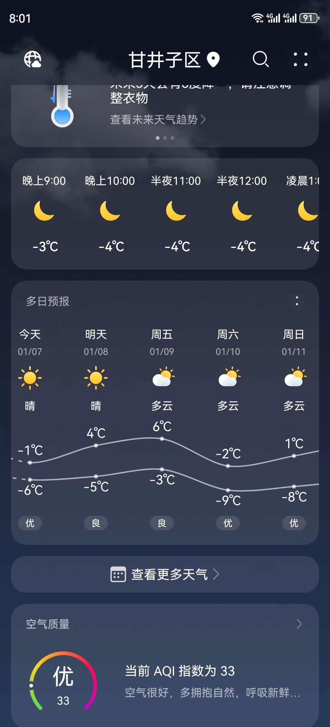 大连的天气就是这么神奇，昨天的白天，还是零下一度，到了今天，一下子又变成了零上四