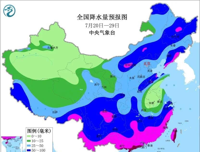 【中期天气】根据中央气象台的最新预报预计未来10天：副热带高压持续偏北偏东，盘