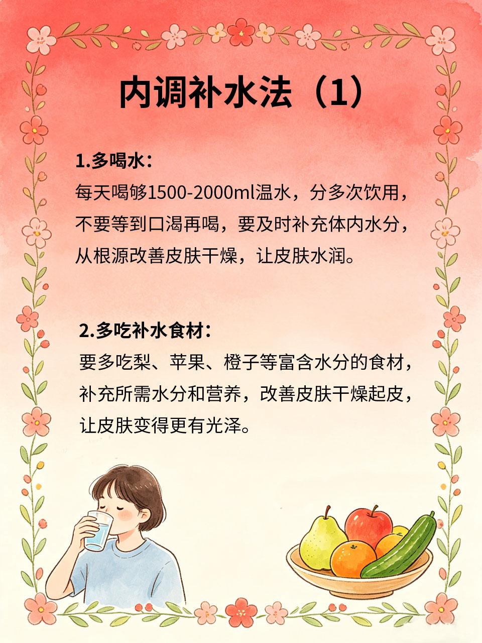 皮肤干燥起皮，内调补水比敷面膜强很多人皮肤干燥起皮🧴，就频繁敷面膜🎭，但治