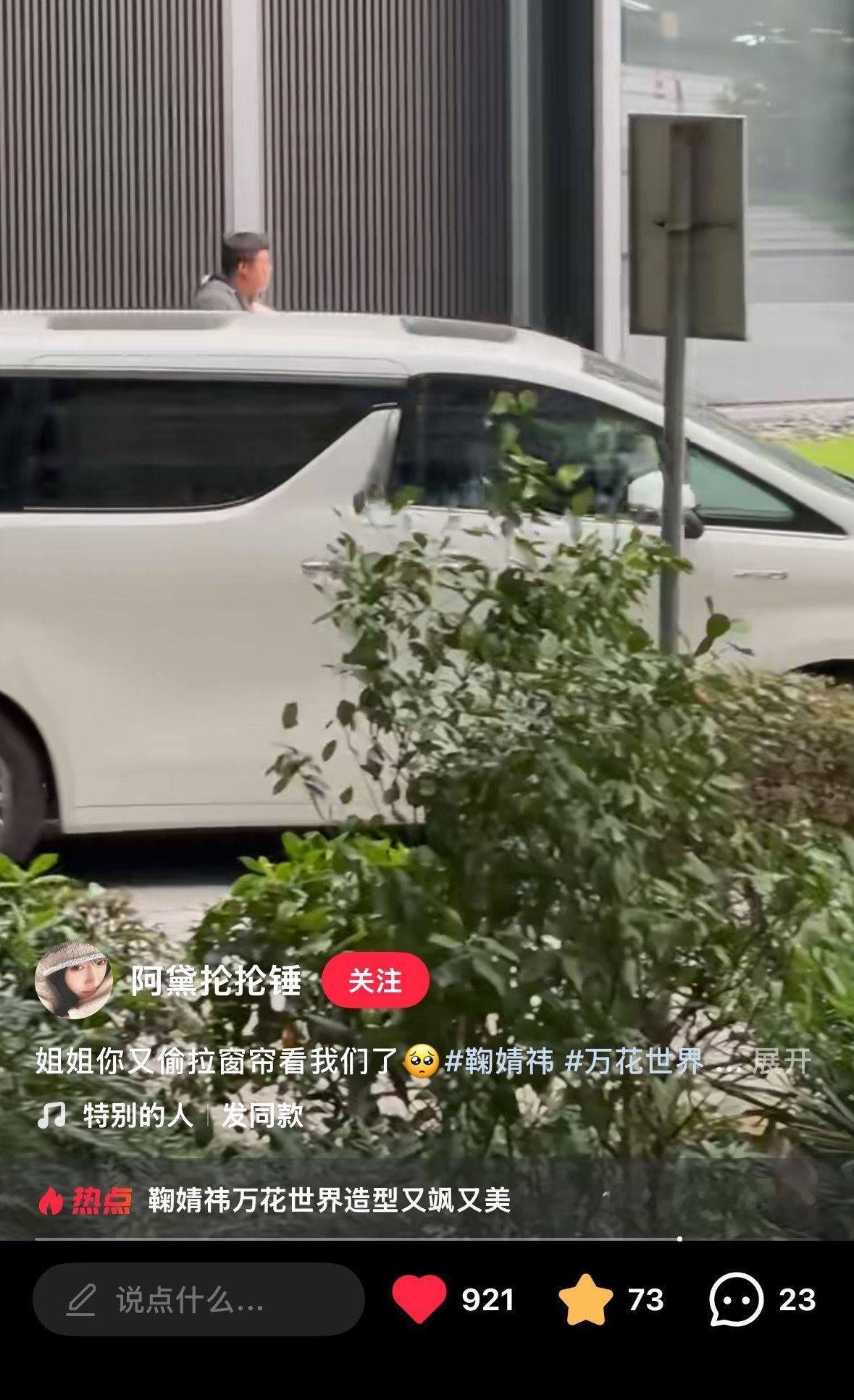 鞠婧祎全世界第一爱粉丝😭偷偷拉窗帘看橘猫😭