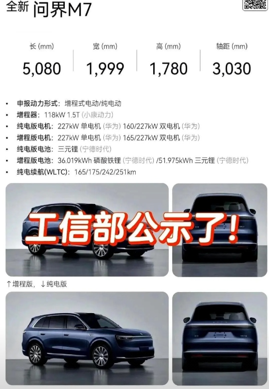 问界新M7这波热度属实有点猛。直播间都给干崩了，去年等车三个月，今年直接排到明