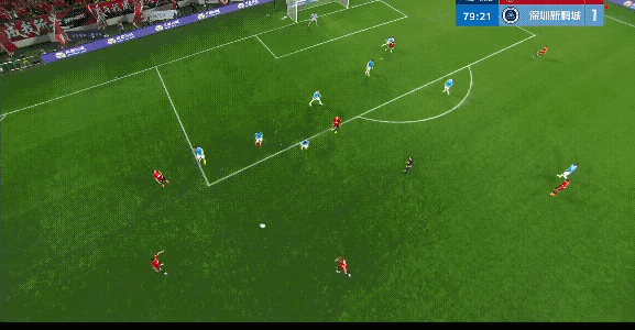 比赛不到80分钟，成都蓉城就5:1领先深圳新鹏城，本来深圳新鹏城先进球还以为是一