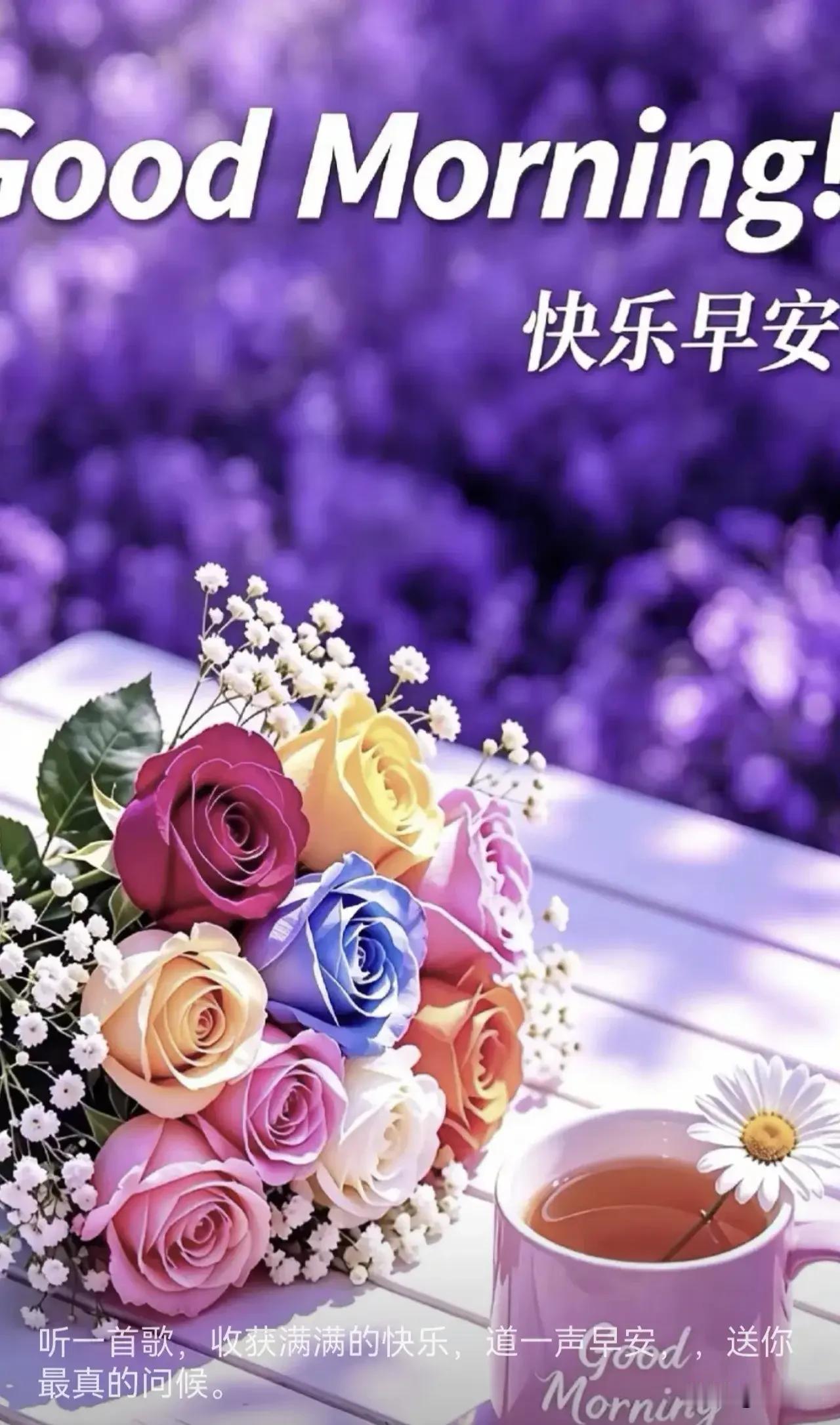 [比心]早安心语[比心]朝浸防城浪拍沙，云边旭色染渔家。岸风携露沾蕉叶，晓