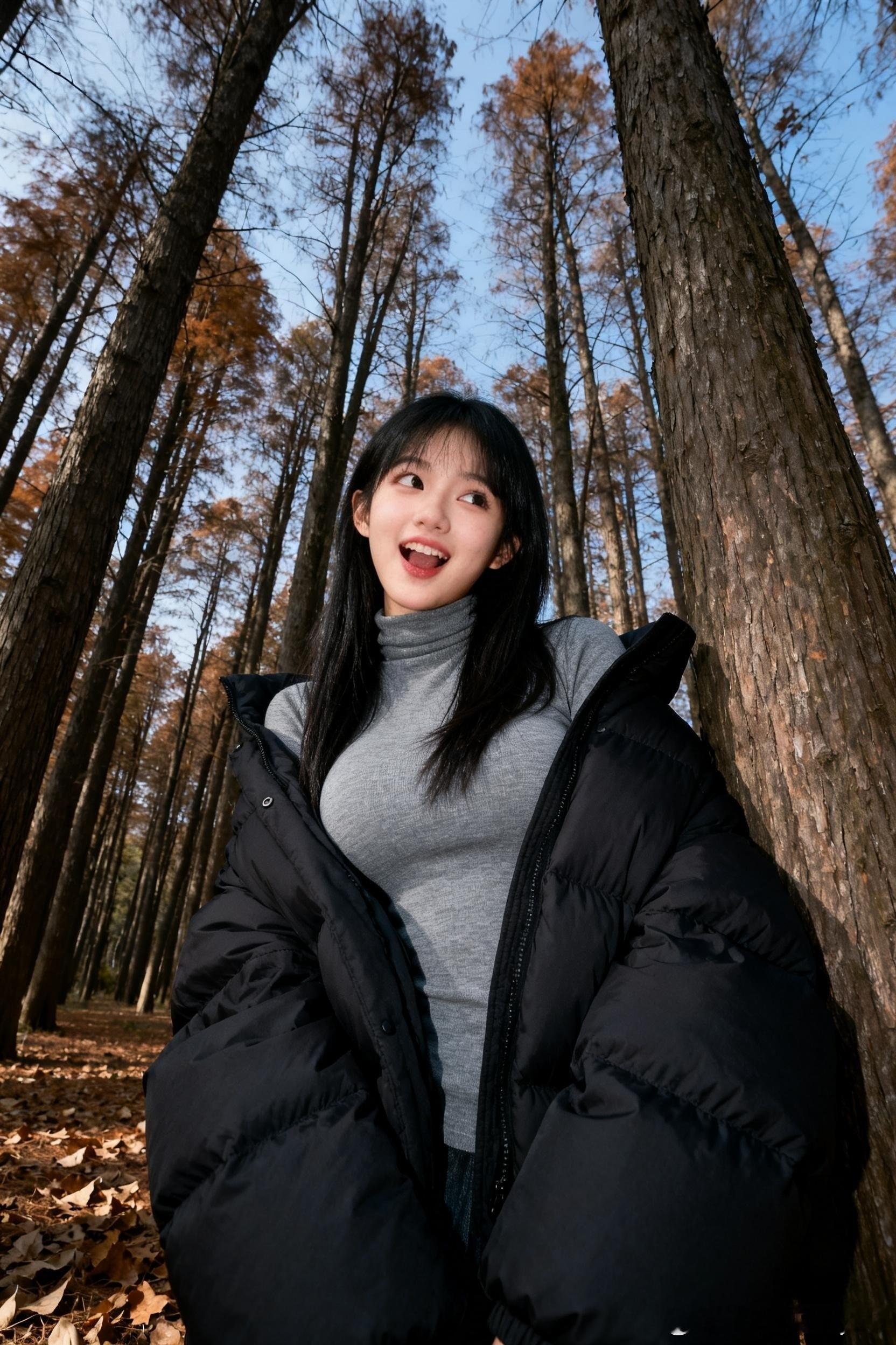 秋日的森林，是大自然最温柔的拥抱！我喜欢室外的阳光，那不如就去郊游！行摄漫记聂小