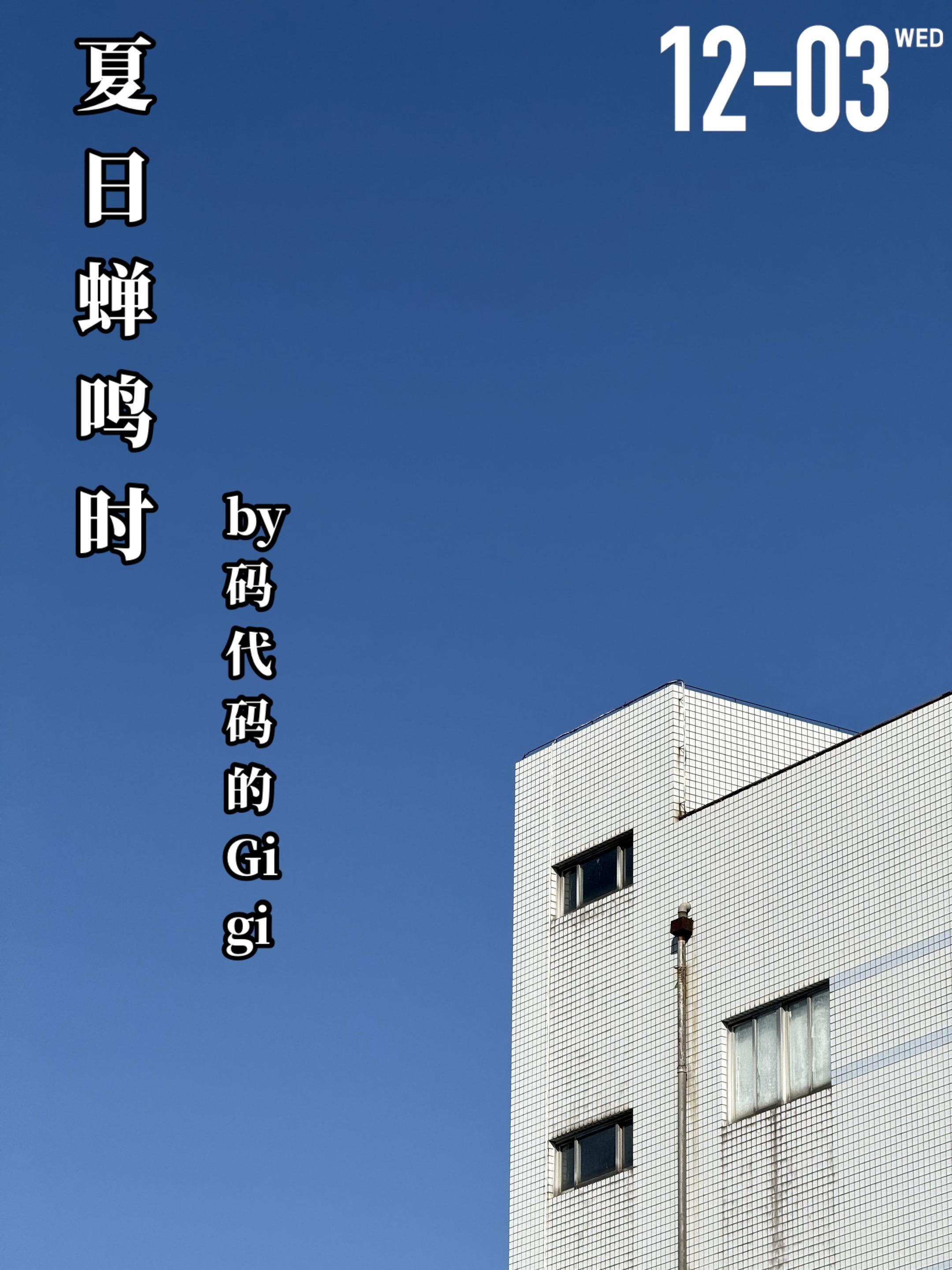 《夏日蝉鸣时》by码代码的Gigi.林夏（女主）与程帆（男主）相识于一...