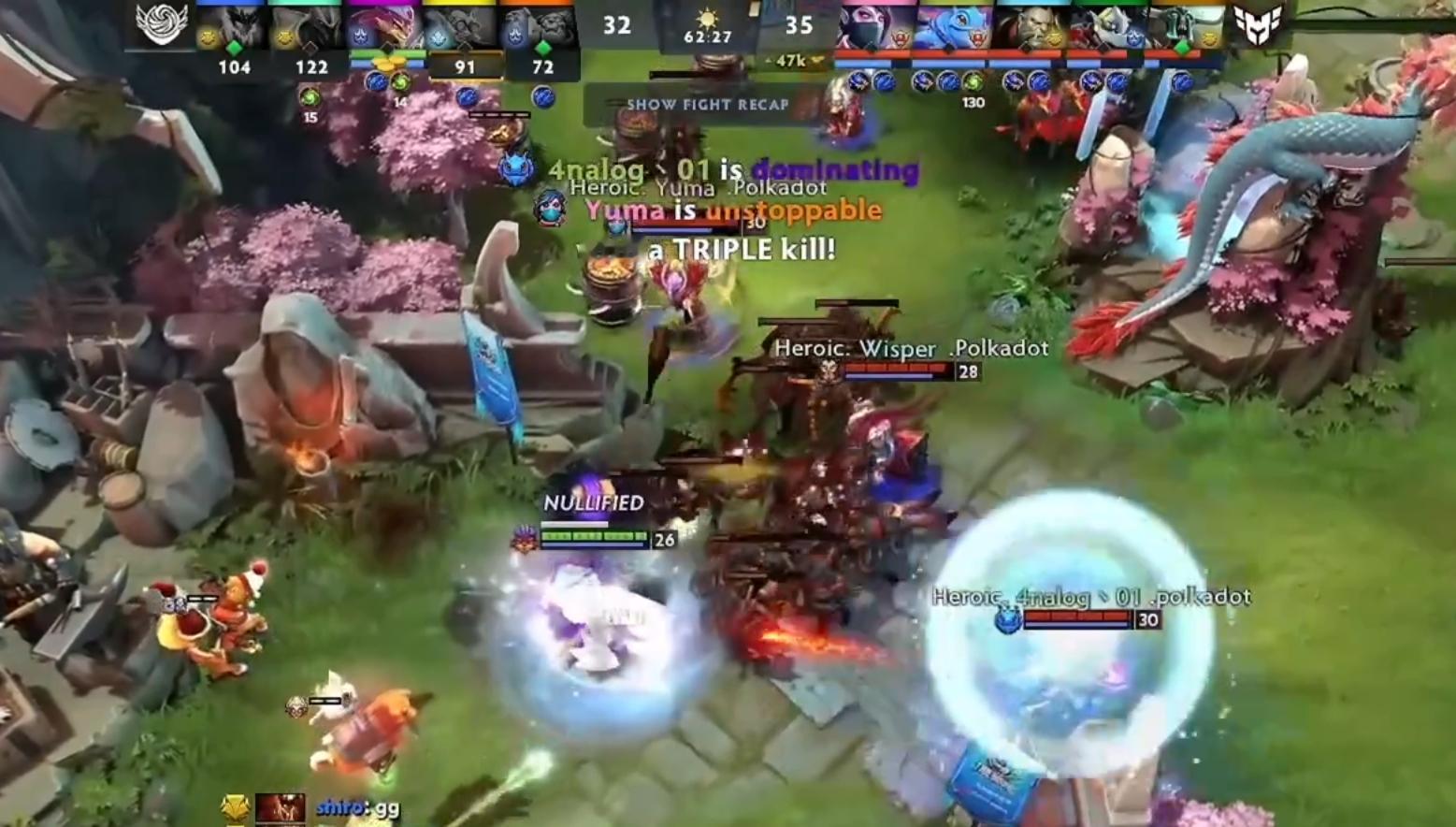 Tidebound0:2不敌Heroic遭到淘汰，这样战车就以并列第6名的成