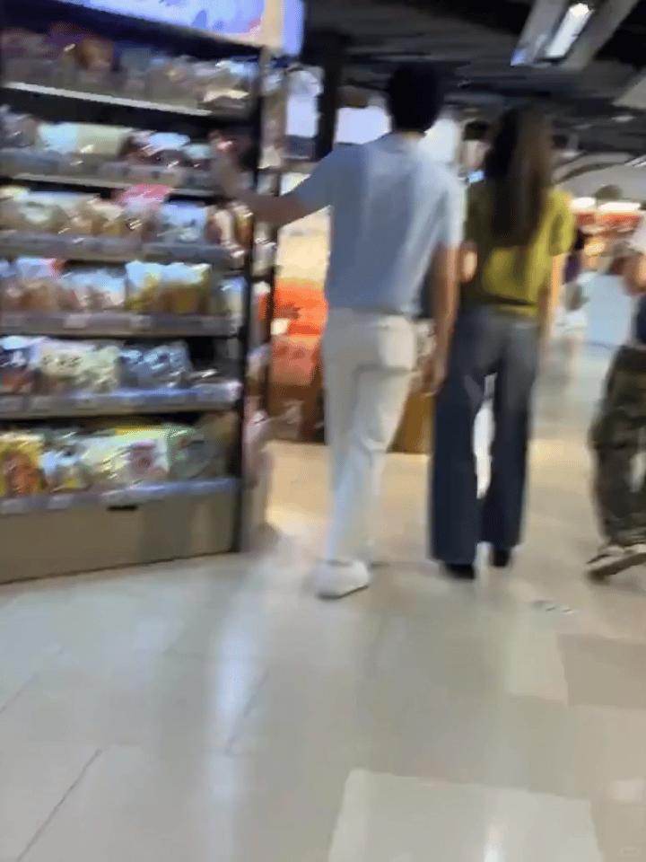 刘雯身穿Prada草绿色针织短袖，手拎HERMÈSBirkin25Rock，