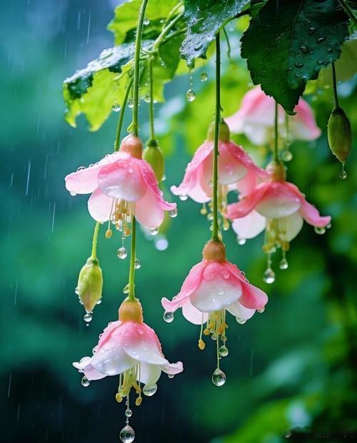 雨里的垂丝，是会呼吸的粉色浪漫～寻美河南
