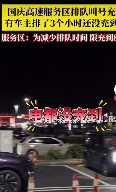 电车车主国庆节跑高速上凑什么热闹？是该你去的地方吗？[捂脸哭]省了油钱再省
