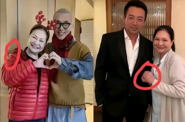 有分寸的女儿女婿和没有分寸感，没有边界感丈母娘合影，那就叫一个不自在，用尴尬的笑