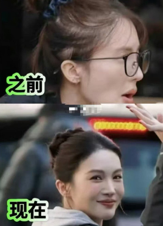 不是..真的被金晨吓到了！这姐的头发也养起来啦，不秃了​​​