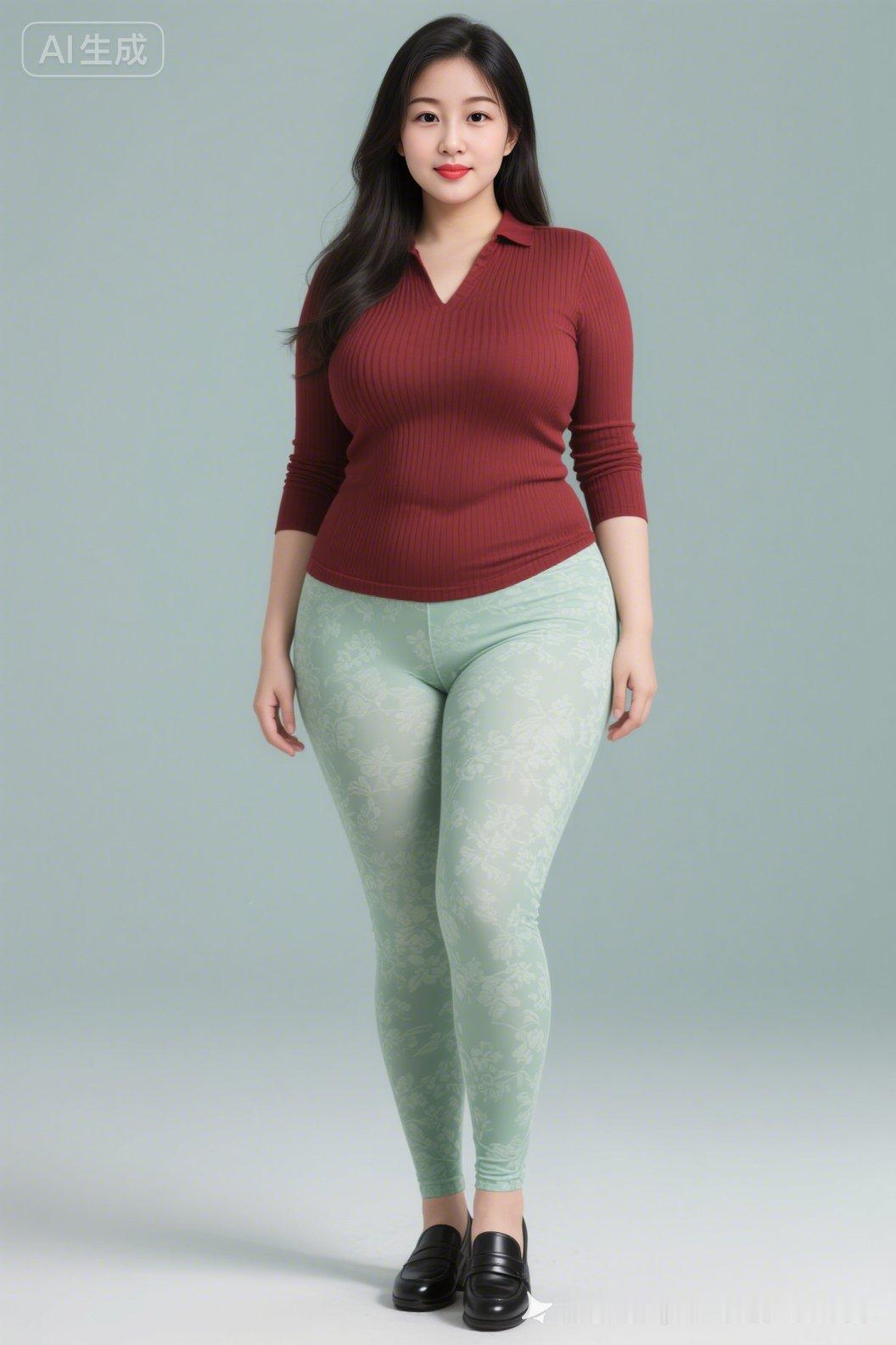 优雅气质穿搭，红衣绿裤，简约大方！