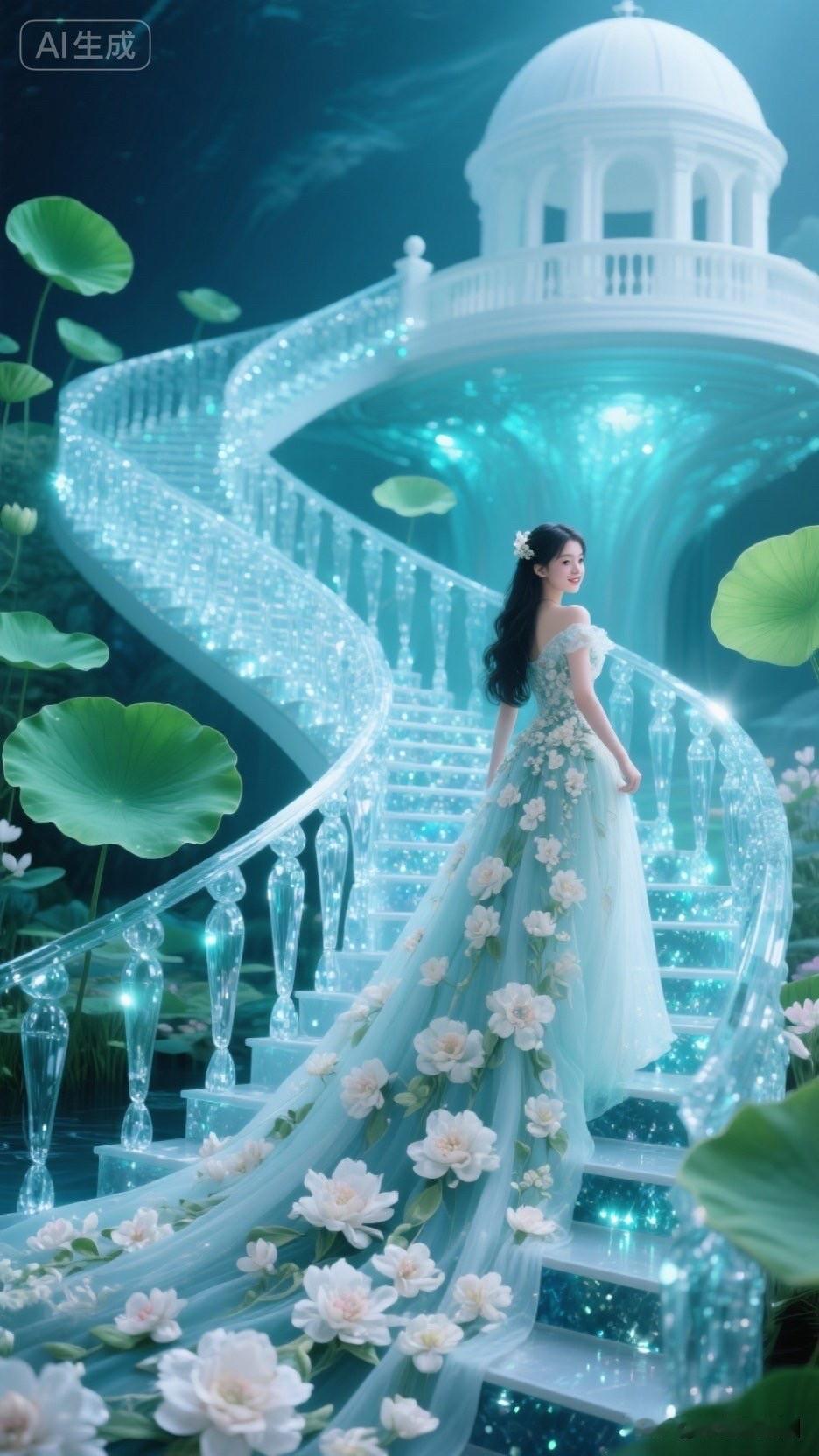 梦幻仙境，花海长裙，唯美童话