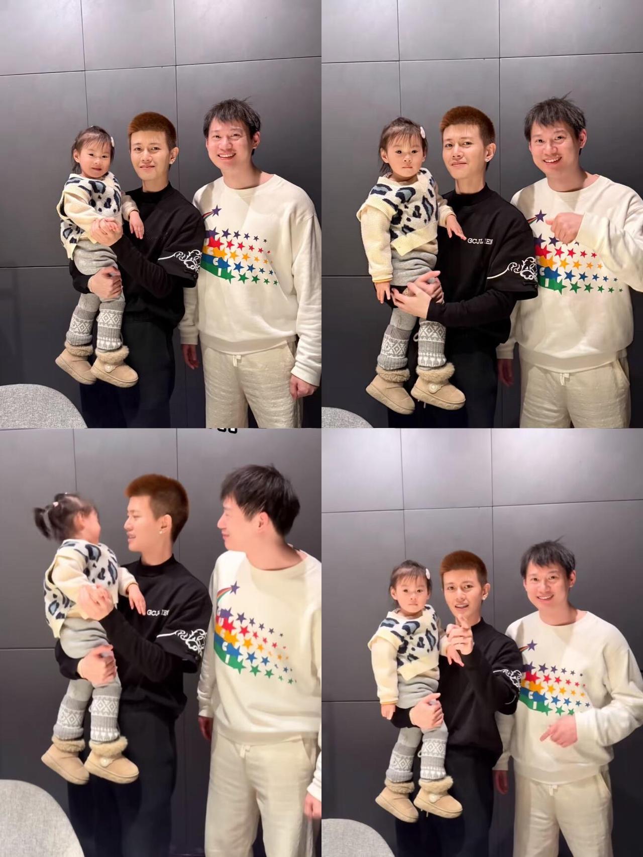 周雨才是真正的人生赢家，国乒里早早就拥有幸福家庭，女儿长得太像了！任嘉伦一看就