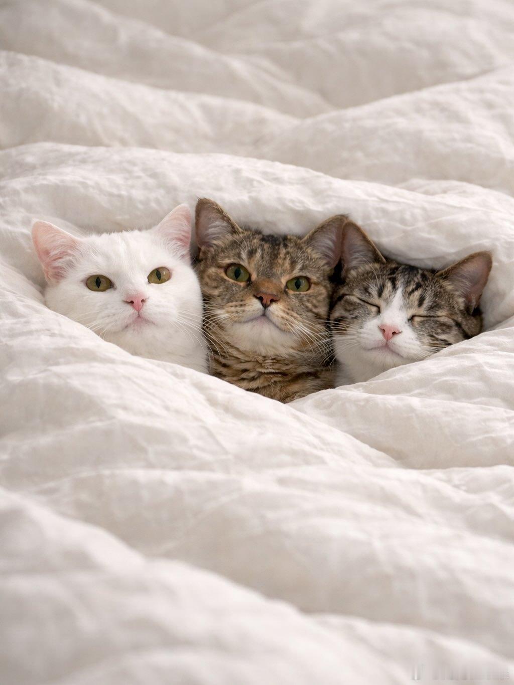 小猫咪们晚安cr：pepper_udon