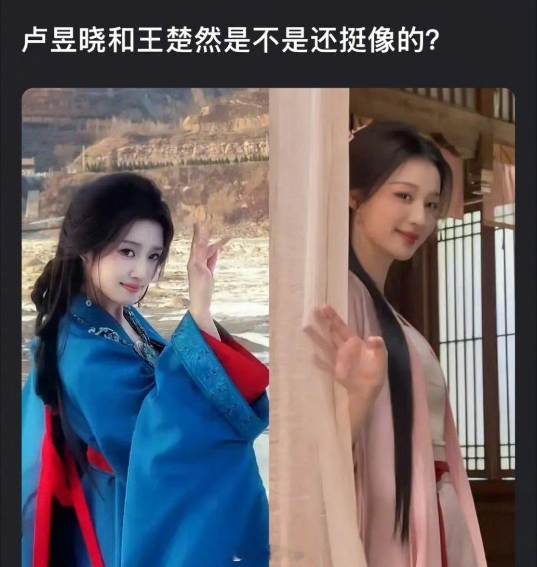 卢昱晓和王楚然是同一种风格的美人吗？