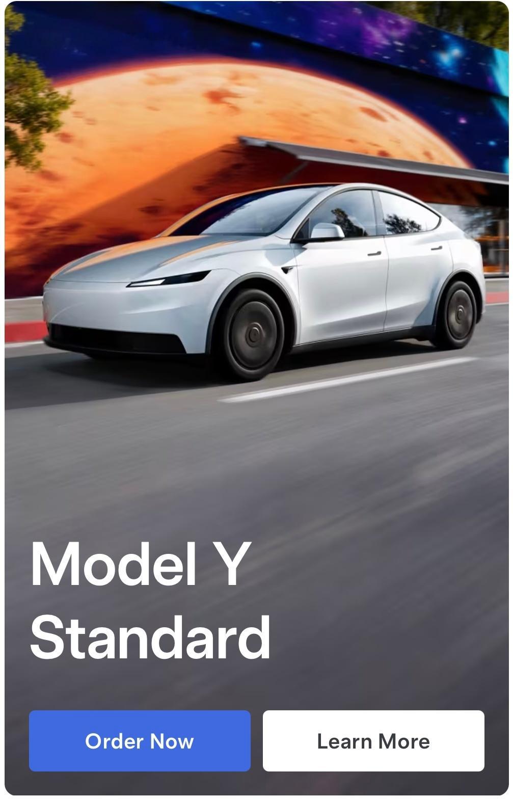 ModelY廉价版已经登录美国官网了，叫Standard，也就是标准版。一起来