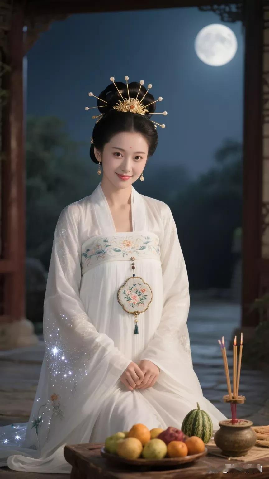 女人最美是气质还是最美的是善良?张立启原创书画AI作品古仕女发髻集锦首发第475