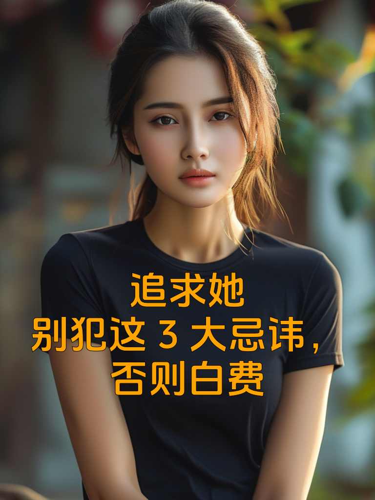 追求她，别犯这3大忌讳，否则白费