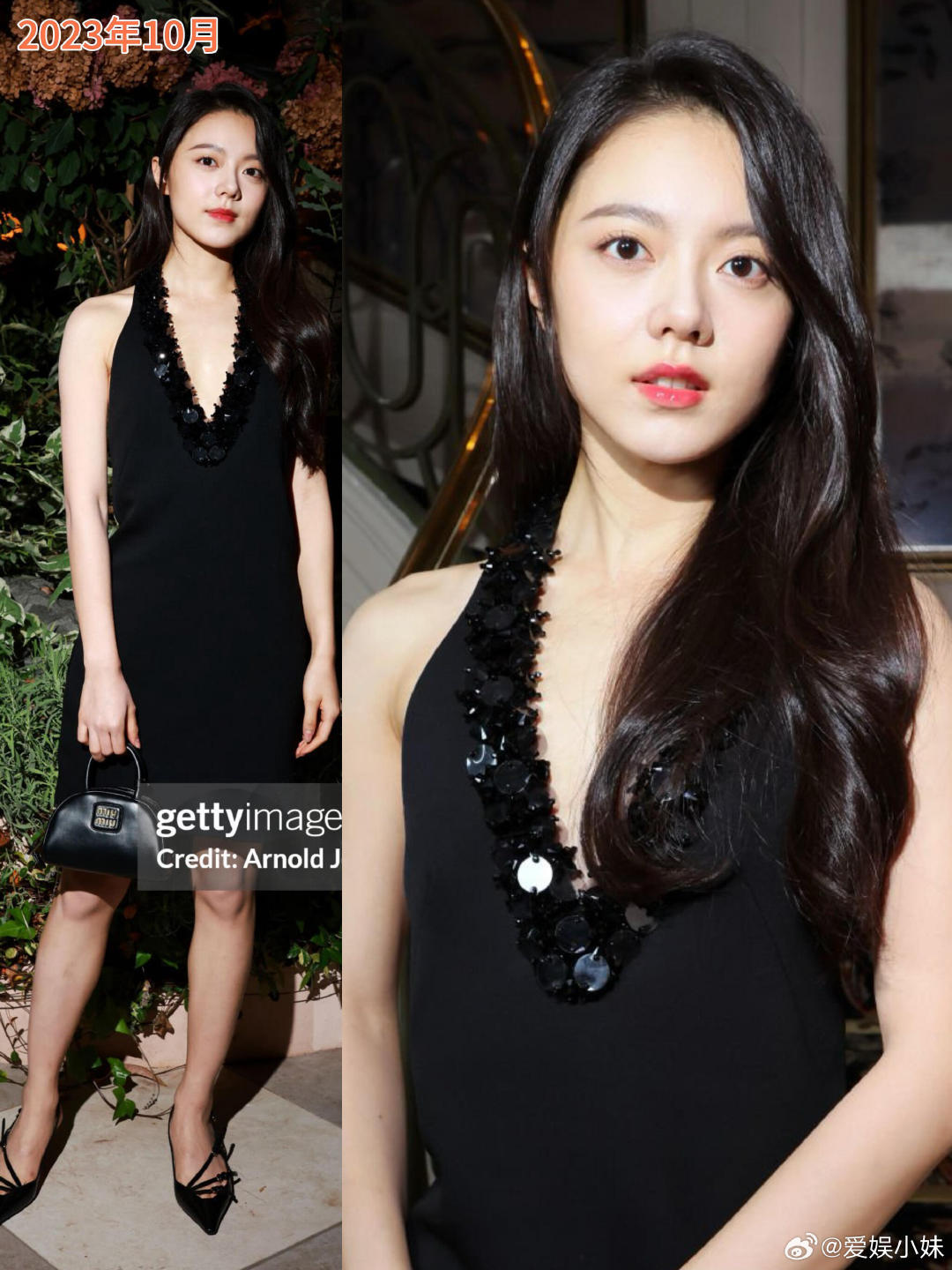 #MiuMiu大秀#赵今麦连续4年miumiu时装周妆容，时尚感进步的非常明显。#巴黎时装周#​