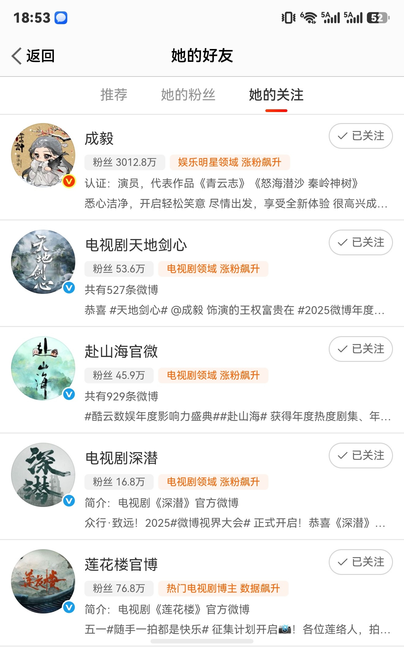 挖槽，爱奇艺商店新官博的关注，是成毅，成毅工作室和成毅在爱奇艺的所有剧。不知道以