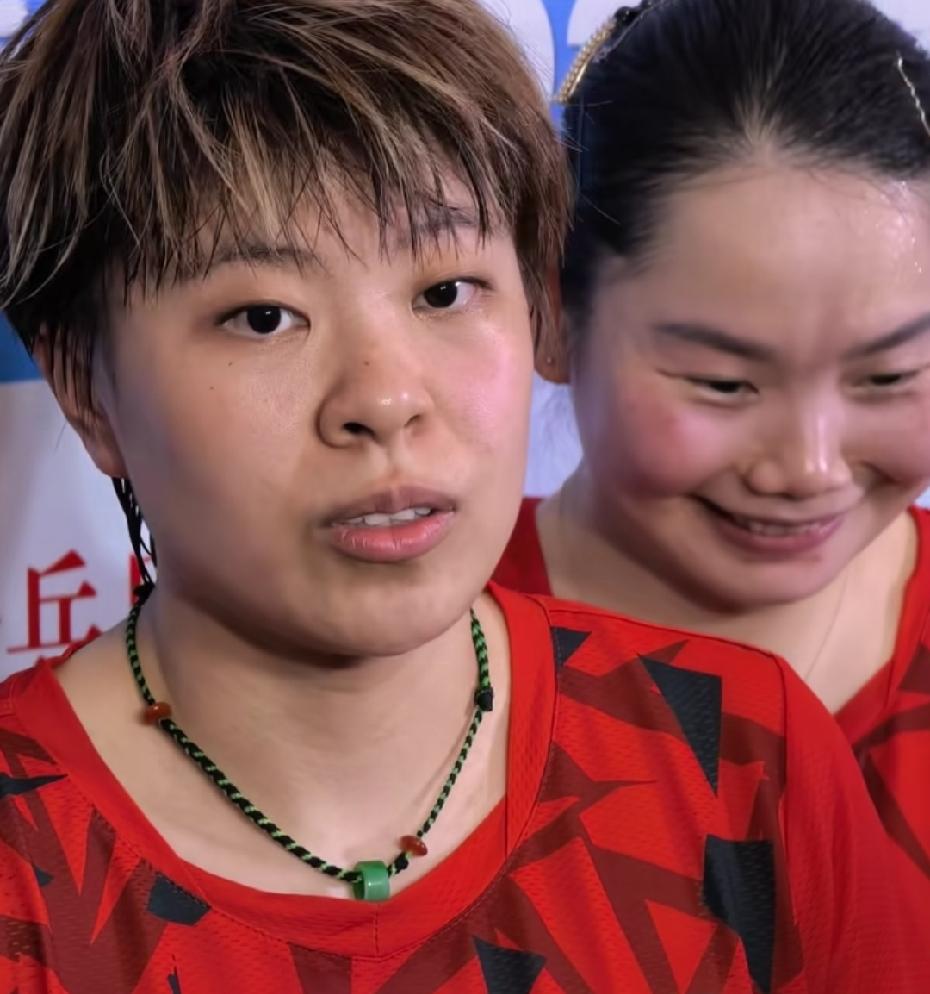 7月24日，大连乒超联赛山东魏桥女团4—8山东鲁能1、第一盘，女双钱天一/