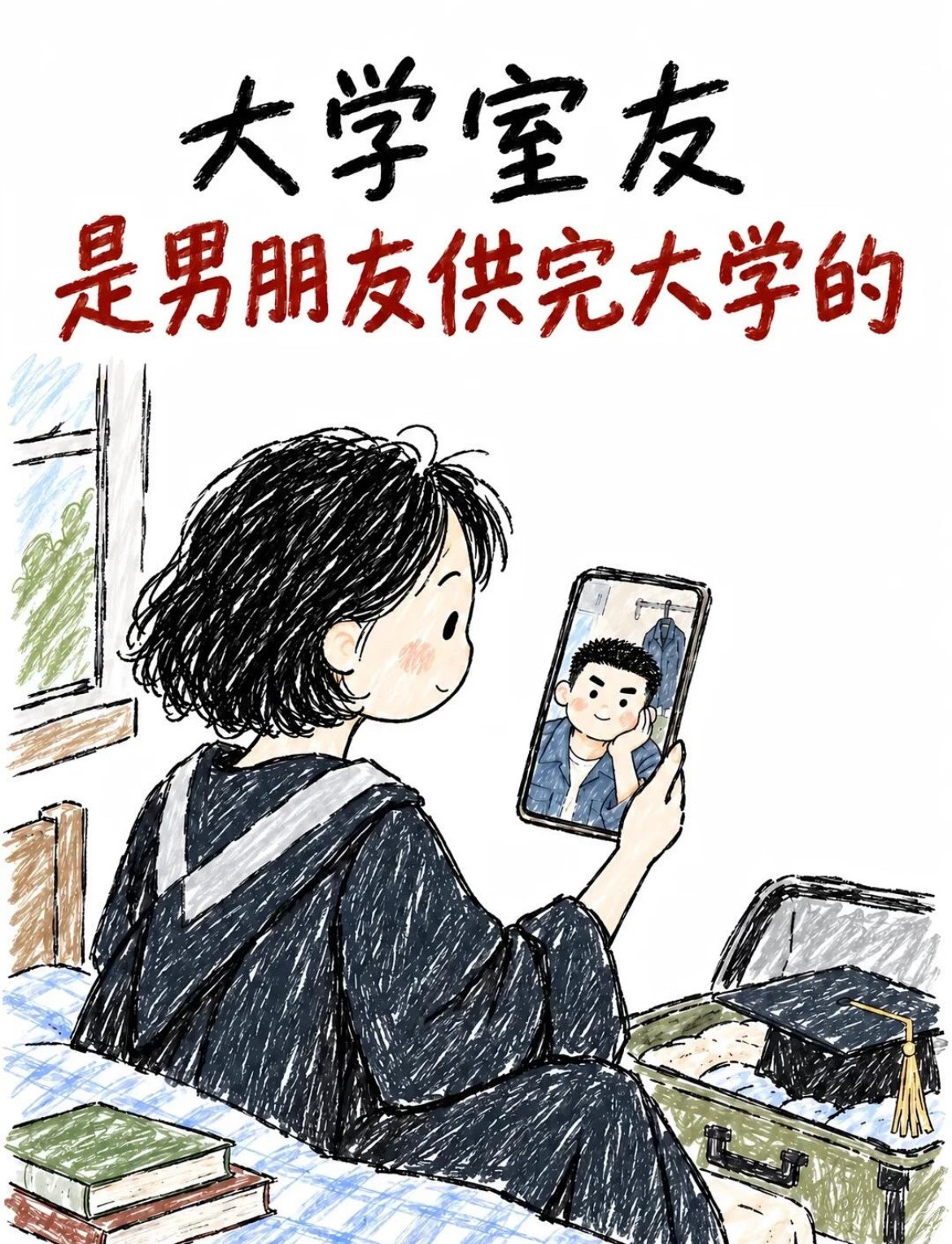 大学室友是男朋友供完大学的！