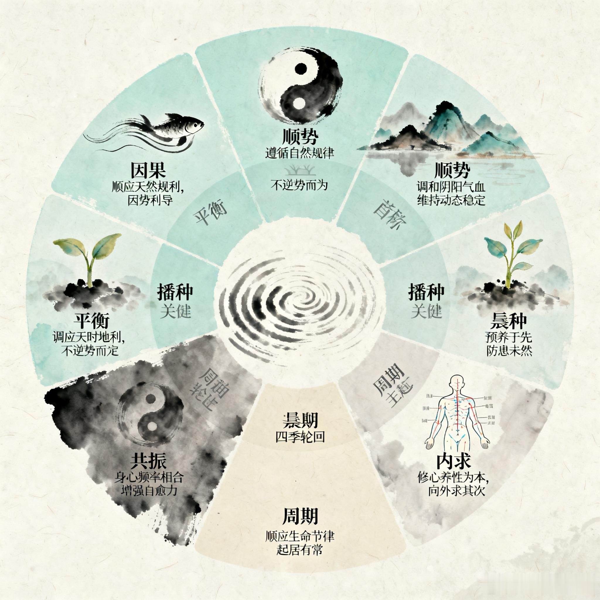 世间有七大定律，既适合解读人生，也契合中医的生命智慧。第一，因果定律。今天的境遇