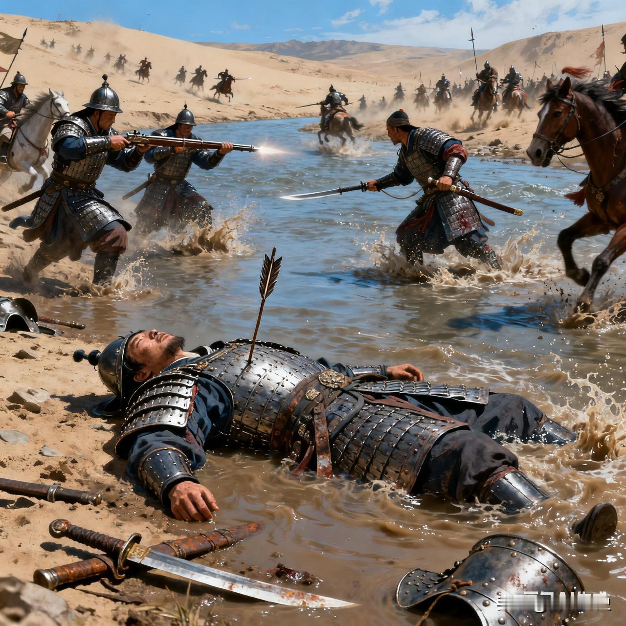 李如松1598年带三千家丁出塞打猎，结果中了鞑靼埋伏，被一箭射死在浑河边。他不是