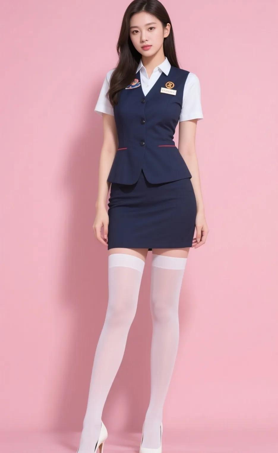 穿制服的妹子，好可爱！制服美女职业装JK制服jk制服护士装美女护士美女