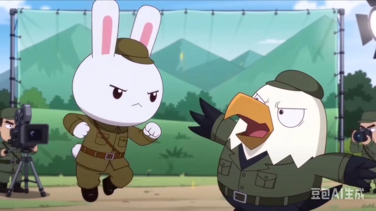 鹰酱气急败坏，半夜砰砰敲门，大喊：“兔子，你给我出来！”“咋啦，鹰酱，谁又惹你