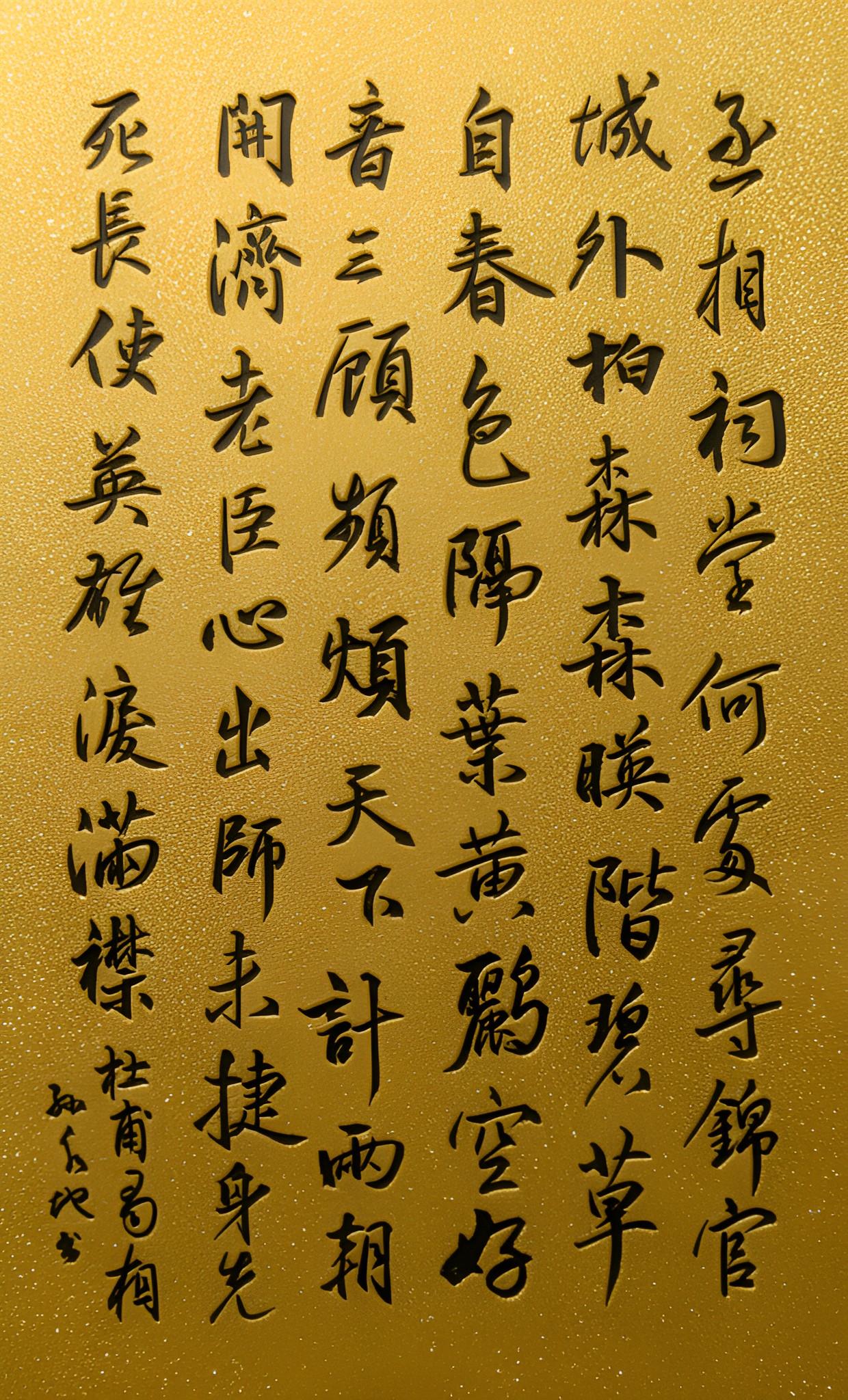 面对铺天质疑，大叔终于露了一手这首杜甫《蜀相》行书作品，没有半分临摹字帖的拘