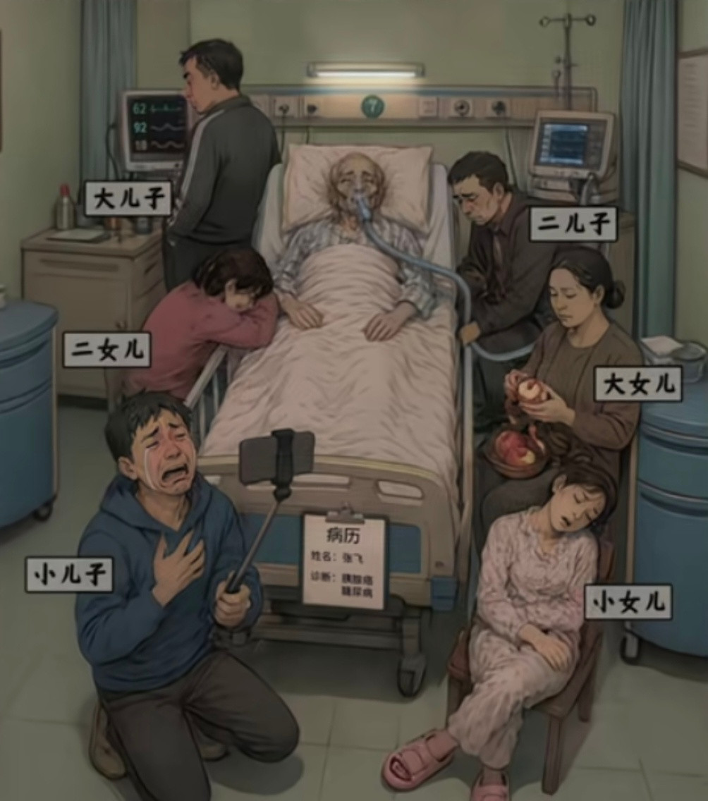 单看这张图，你觉得谁最孝顺？
