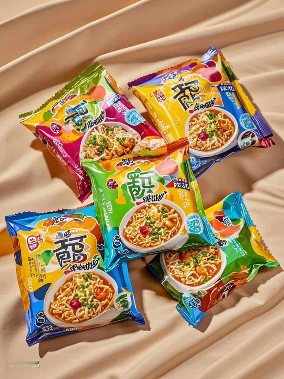 市面上形形色色的家庭装方便面，设计者莫非脑洞大开，竟定为五袋一包？我若一次享
