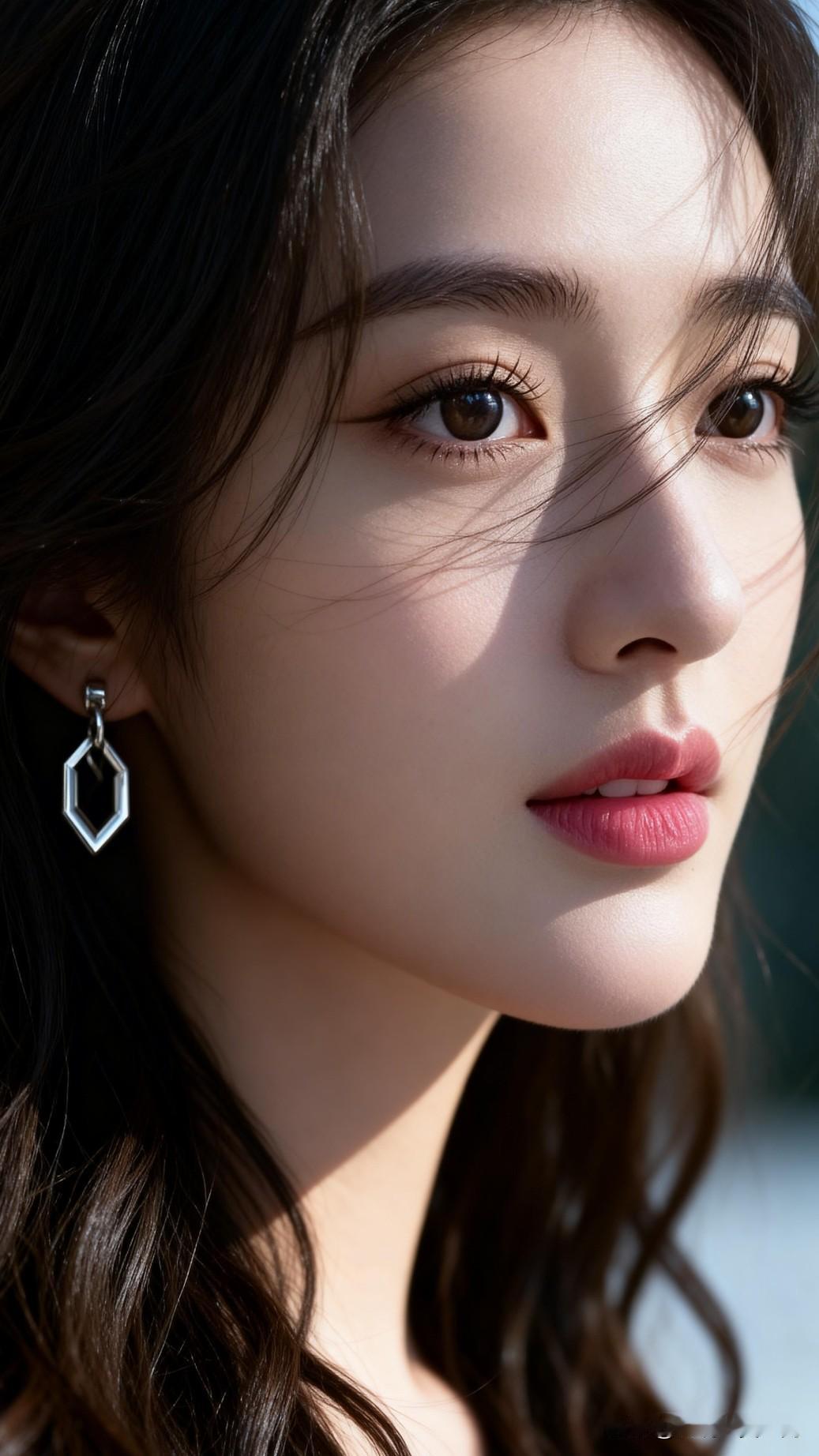 优雅气质，银钻耳环，温柔女神。清雅脱俗的美到底长啥样？