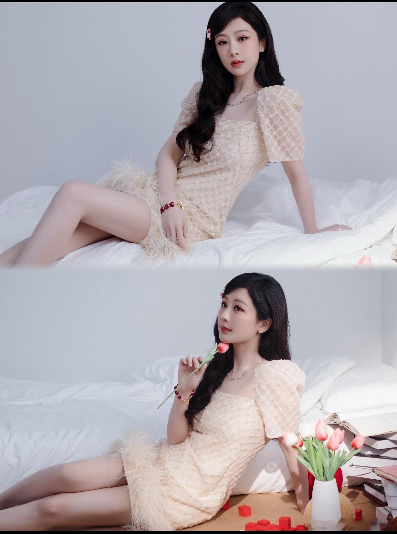 杨紫营业物料，这无处安放的大长腿