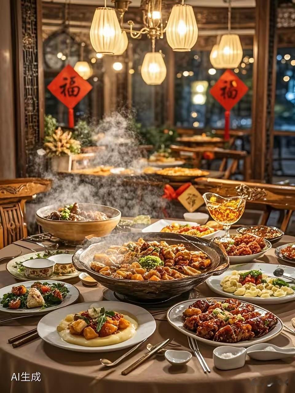 今年年夜饭有了新花样！长辈们好像突然想通了：别再费劲自己做了，直接去饭店订！