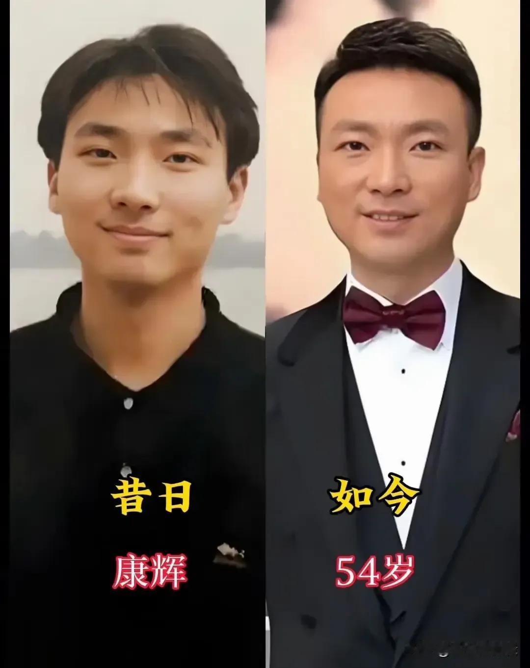 他们陪伴了我们多年。康辉年轻时巨帅呀!中分都丝毫不影响他的帅,妥妥的小鲜肉。