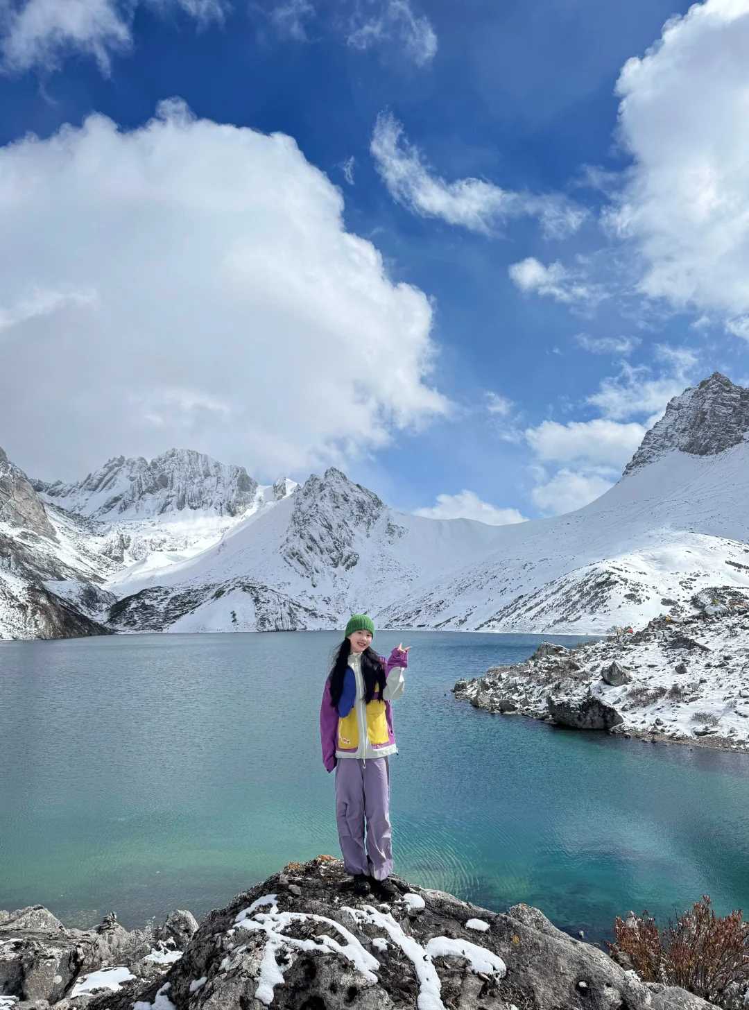 高铁往返！雪山彩林海子一天全拿下！！