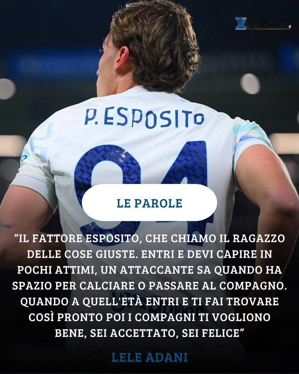 🐥埃斯波西托刚上场几秒钟就为劳塔罗送出助攻，帮助国米1-0领先！⚫🔵国米